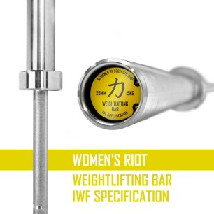 WOMAN WEIGHTLIFTING COMPETITION BAR