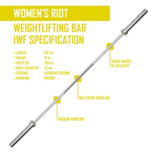 WOMAN WEIGHTLIFTING COMPETITION BAR